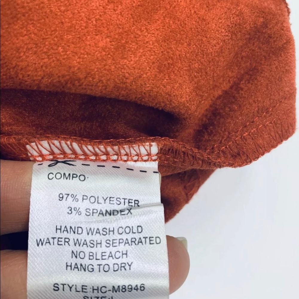 SOLD Verty - Faux Suede Fringe Mini Skirt - Picture 5 of 5